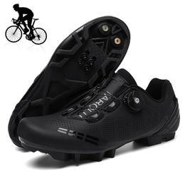 Unisex Cycling Sneaker Shoes with Men Cleat Road Dirt Bike Flat Racing Women Bicycle Mountain Spd Shoes Zapatillas 240416