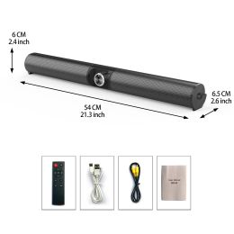 Soundbar TV Sound Bar Home Theater Bluetooth With Remote Control Bass Soundbar FM USB Subwoofer For Computer Phone Computer Speaker