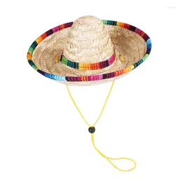 Dog Apparel Sombrero Cat Sun Hat Fun Unique Cute Trending Colorful High Demand Pet Accessories Beach Party Mini Dogs Straw