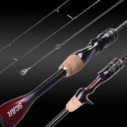 Mavllos ORKA Carbon Bass Fishing Rod with Fast Solid UL Tip Lure Using 15g Carp Spinning Casting Force 18LB 240408