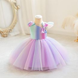 Meninas Vestem novas fêmeas tesouro feminino vestido de princesa vestido de moda de moda de moda de desempenho de desempenho