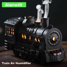 Humidifiers Airwill Train air humidifier ultrasonic aromatherapy diffuser atomizer perfume essential oil fragrance diffuser remote control Y240422