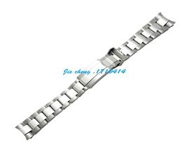 For watch 20mm Intermediate polishig New Men Curved end Watch band Strap Bracelet STAINLESS STEEL Band8282854
