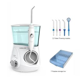 Irrigators Oral Irrigator Water Flosser V600g 10 Levels Teeth Wihtener + 5 Tips + Box Home Appliance Irriator for Teeth Dropshipping