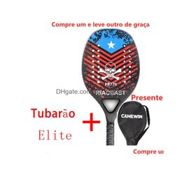 Tennis Rackets Racket Beach Ev Surface Outdoor Sports Men And Women Raquete Carbono With Protective Bag 230603 Drop Delivery Outdoor Dhmnh