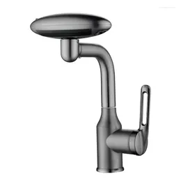 Bathroom Sink Faucets Multi Functional Waterfall Basin Faucet 4 Modes Stream Sprayer 360° Rotation Cold Water Mixer Wash For Bathrom