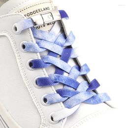 Shoe Parts 1 Pair Colored Shoelaces For Sneaker Elastic Laces Without Ties Metal Press Lock Rubber Band Lazy Shoes Lace Unisex