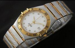 Top Brand Gold Silver Modern Women Ladies Watches Luxury Sapphire Diamond Fashion Quartz Man Mens Wristwatch For Men lady Gril 4131151