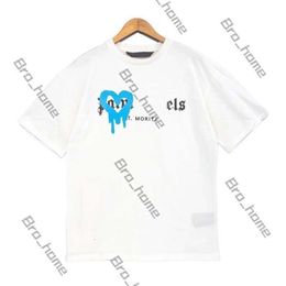 Designer Plam Angel T Shirt Tshirt Tee Angel Plam T Shirt Man Fashion Brands Spray Paint Graffiti Couple Short Sleeves High Street Loose Tide Brand Crew Neck Letter 479