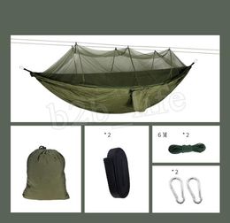 Ultralight High Strength Parachute Swing Hammock Hunting With Mosquito Net Travel Double Person Hamak For Camping Outdoor MMA19482440834
