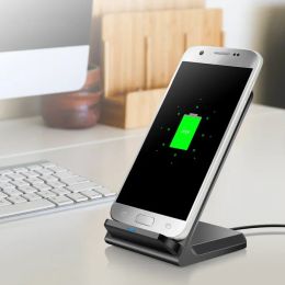 Chargers Wireless Charger Stand For iPhone 11 12 13 14 15 Pro Max 8 Xiaomi Huawei Samsung S20 S10 S9 S8 Phone Chargers 15W Fast Charging
