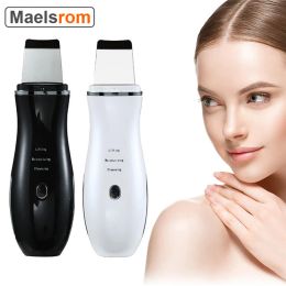 Instrument Ultrasonic Face Scrubber Skin Spatula EMS Microcurrent Blackhead Remover 3 Modes Pore Extractor For Vibration Deep Cleansing