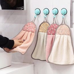 Towel Hand Can Be Hung Thick Kitchen Super Absorbent Toilet Non-hair Non-oil Coral Velvet Home Accessories