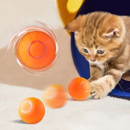 Toys Pet Cat toy Glowing 7 Color LED Light Automatic Rolling Ball Cat Toy Interactive Ball Improve IQ Kitten toy Indoor Pet Accessori