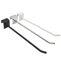 Rails 10Pcs Card Square Tube Hook Supermarket Shelves Cell Phone Accessories Jewelry Display Rack 25 Beams Socks Small Goods Hooks