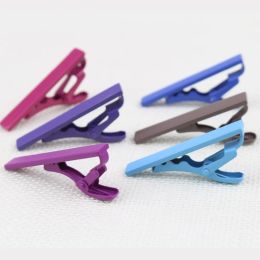 Clips 4cm Formal Mens Alloy Necktie Tie Clip Pin Skinny Glossy Clasp Copper Bar Wedding Slim Ties Clips Suits Accessories Jewelry