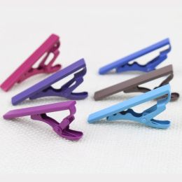 Clips 4cm Formal Mens Alloy Necktie Tie Clip Pin Skinny Glossy Clasp Copper Bar Wedding Slim Ties Clips Suits Accessories Jewellery