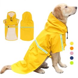 Raincoats S5XL Pets Small Dog Raincoats Reflective Small Large Dogs Rain Coat Waterproof Jacket Fashion Outdoor Breathable Puppy Clothes