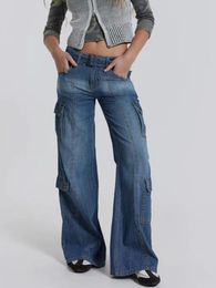 سراويل جينز البضائع بنطلون جينز للسيدات مصمم روك جينز جينز أسود جينز عالي الخصر