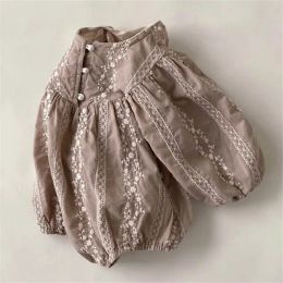 One-Pieces High Quality Lace Girls Romper Long Sleeve Infant Bodysuit for Newborn Baby Clothes Toddler Jumpsuit Children Outfits Baby Stuff