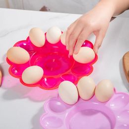 Bins 3 Pcs Egg Storage Tray Ceramic Eggs Meatball Serving Platter Server Glass Egg Plate Plastic Easter Appetisers Dish