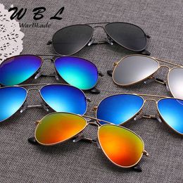 WarBLade UV400 Protection Kids Eyewear Vintage Children pilot Sunglasses Metal Frame Polarized Lenses Children Sun Glasses 240412