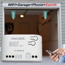 Control EWELINK WIFI Smart Garage Door Opener Gate Open Controller Remote Control Switch Relay Module Voice Control Alexa Google Home