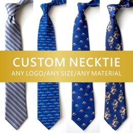 Tie Custom Embroidered Business Zipper Silk Twill Printed Pattern Male Necktie Brand Luxury Gift 100 Copy Wholesale 240412