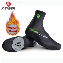 Footwear XTIGER Cycling Shoe Cover Winter Thermal Fleece MTB Bicycle Overshoes Women Men Road Racing Bike Shoes Cover