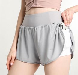 Lightweight quickdrying antiexposure sports shorts summer stretch slim fit running fitness pants gym clothes women lu yoga short8213788