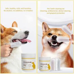 Housebreaking Pets Finger Wipes Dogs Wipes For Teeth Ear Cochlear Care Safe Effective Cat Teeth Wipes 50pcs Pet Supplies For Teeth Cleaning