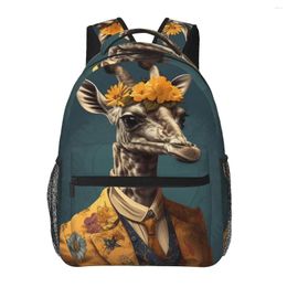 Backpack Giraffe Dapper Clothing Hiking Backpacks Male Style School Bags Designer Breathable Rucksack