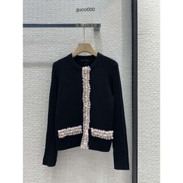 2024 New Spring Milan Runway Sweaters O Neck Long Sleeve Womens Sweater High End Jacquard Pullover Designer Tops 0122-7