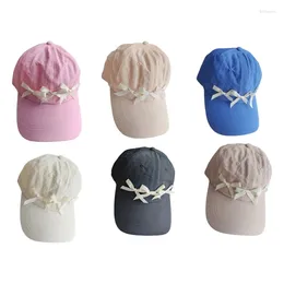 Visors Ribbon Bowknot Baseball Hat Quick Drying Beach Getaways Visor For Adult Teen