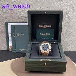 Modern AP Wrist Watch Royal Oak Series 26240OR Blue Disc 18K Rose Gold Watch Mens Automatic Machine 41mm