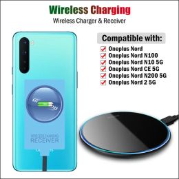 Chargers Qi Wireless Charger & Receiver for Oneplus Nord CE 2 3 Lite N30 N20 Nord 3 2 2T Wireless Charging Adapter USB TypeC Connector