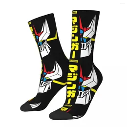 Men's Socks Funny Mazinger Z And Great Vintage UFO Robot Goldrake Hip Hop Seamless Crew Sock Gift Pattern Printed