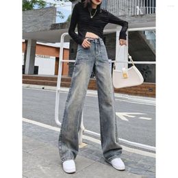 Women's Jeans Wide Leg Baggy Harajuku Pants For Women Clothing Spring Clothes Ladies 2024 Korean Streetwear Y2k Fashion Grunge