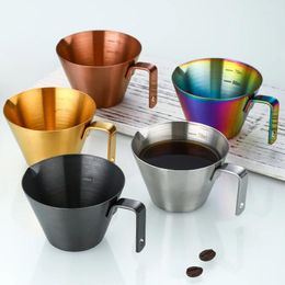 Coffee Pots 100ML Extraction Cup 304 Stainless Steel With Scale Thickened Exquisite Ounce Home Kitchen Cafe Accessories