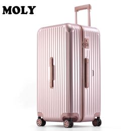 Luggage 2023 MOJY Factory Direct Sales Private Customization ABS Pink Carrier 24 Inch Man Travel Suitcase Designer Luggage With Wheels