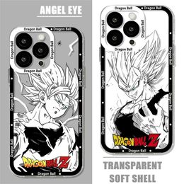 Cell Phone Bumpers Phone Case For Samsung A71 A53 A50 A52 A52S A72 A71 A22 A20S A20 A30 A11 4G 5G Dragons Balls Z Transparent Cover Y240423