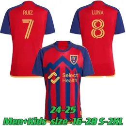 S-4XL 24 25 Salt Lake Soccer Jerseys 2024 2025 City Reals Home Football Shirt 23 24 Men Uniforms CHICHO GOMEZ GLAD LUNA Men Kids kit