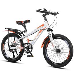 Bikes 20/24 Inch Bicycle 6-Stage Variable Speed Bike Single Person Simplicity Commuting Tool Dual Disc Brake Y240423