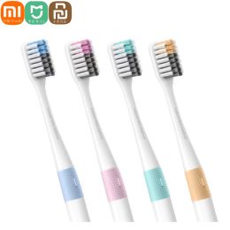 Heads Original 4pcs Smart Mijia Doctor B Bass Method Tooth brush Manual Soft Toothbrush 4 Colors/Lot With Travel Box