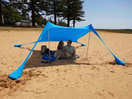 Fishhooks Hot Sea Beach Camping Tent Tarp Sunshade Iatable Shelter Canopy Sand Anchor Canopy Rain Protect