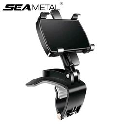 Cell Phone Mounts Holders 360 degree car phone holder universal smartphone holder car rack instrument panel supports automatic grip phone holder Y240423