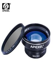 APEXEL 3 in 1 HD Camera Kit 063x WIDE MACRO with 52mm CPL Philtre for iPhone 5s 6s Plus Xiaomi Samsung Galaxy S7 edge lens2465133