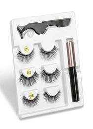 5 Magnetic False Eyelashes Magnetic Liquid Eyeliner With Tweezer Set Resuable Eyelash Waterproof Long Lasting Eyelash Extension3306273191