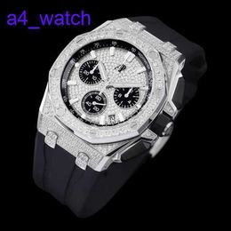 Modern AP Wrist Watch Royal Oak 26423BC Automatic Machinery Mens Original Diamond Full Sky Star 43mm Watch with 18k Platinum Timepiece