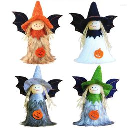 Decorative Figurines Halloween Doll Decor Christmas Angels Ornament 4Pcs Pendant Tree Ornaments Decoration For